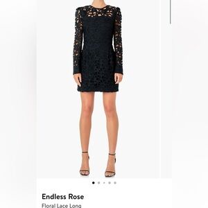 Elegant Black Lace Dress